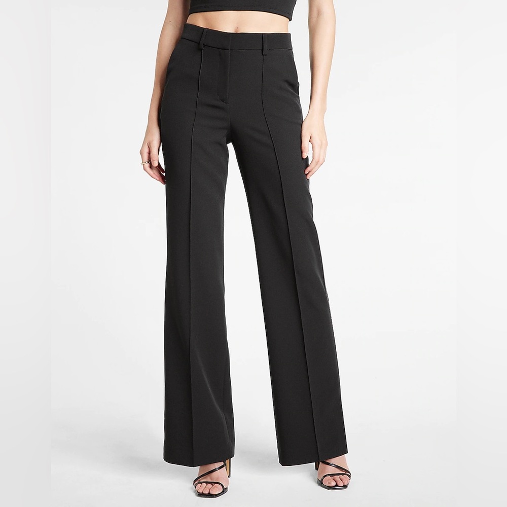 Express - Trouser High Rise - Black - Sz 12S/12 petite